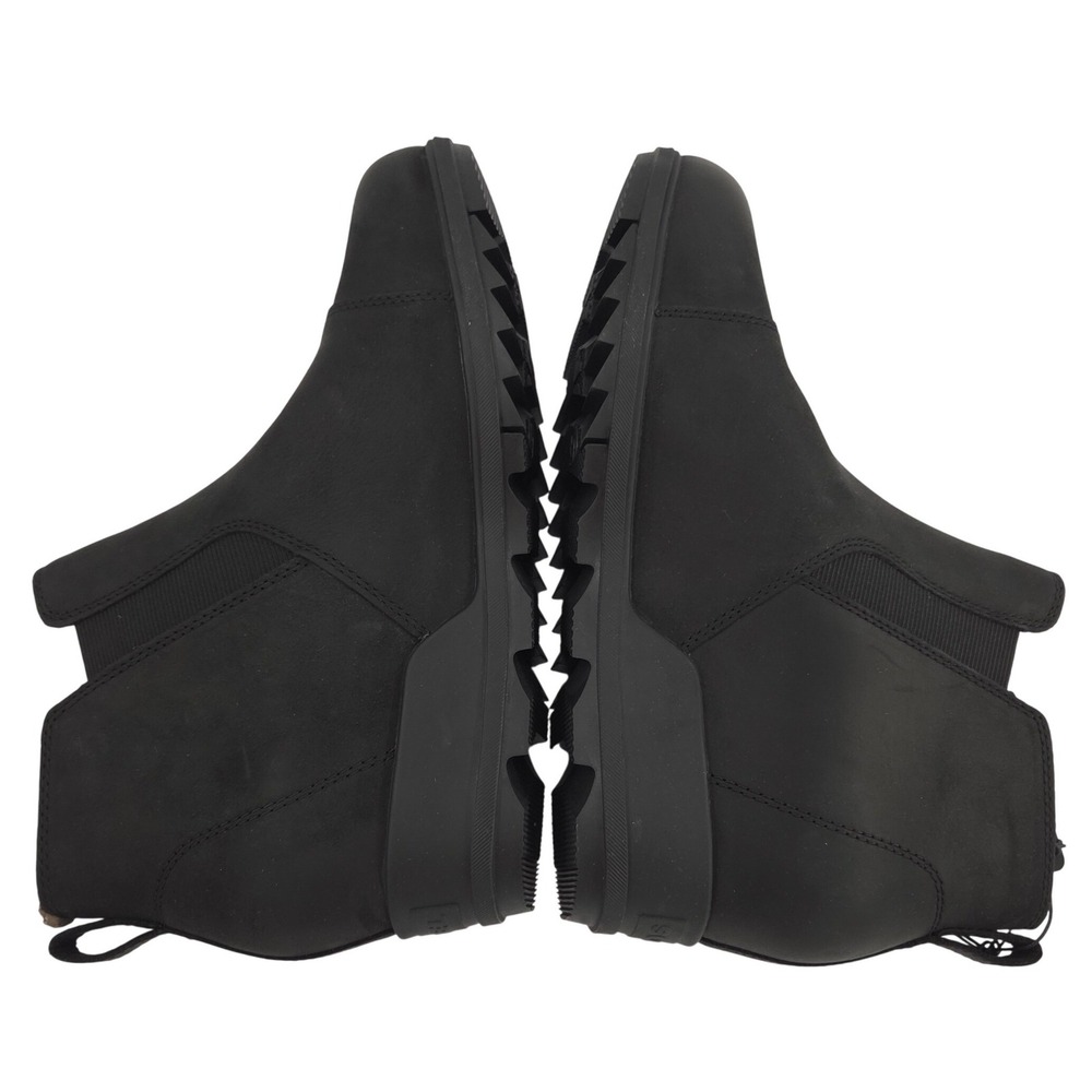 Sorel Evie Pull On Booties Women 11 Black Waterproof Leather Wedge Boot NEW - Picture 6 of 11
